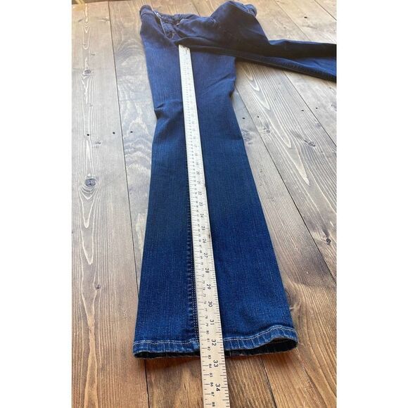 White house black market bootcut blanc jeans womens sz 4R low rise stretch denim - Picture 4 of 12